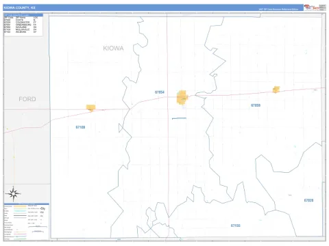 Kiowa County, KS map