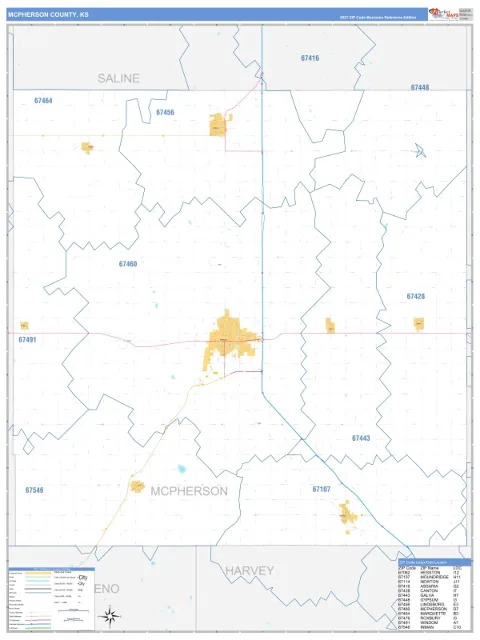 McPherson County, KS map