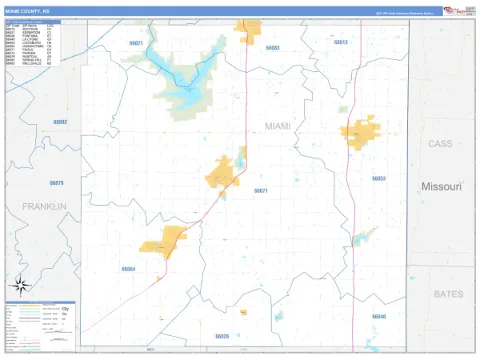 Miami County, KS map