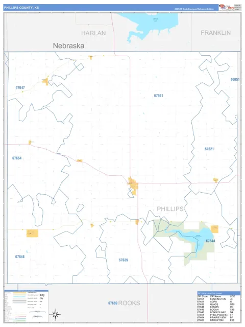 Phillips County, KS map