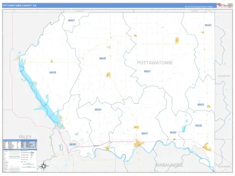 Pottawatomie County, KS map