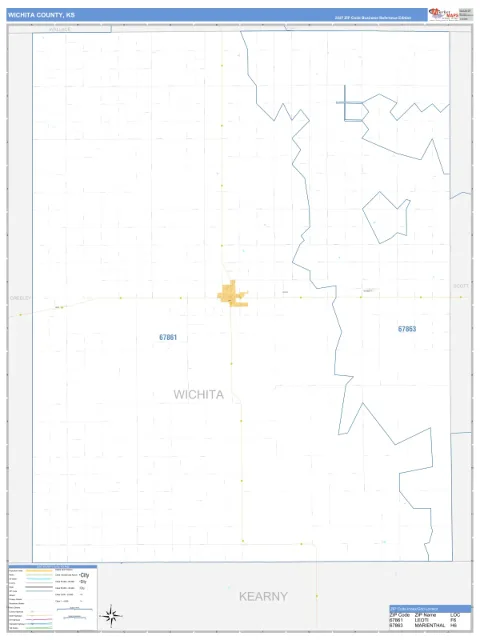 Wichita County, KS map