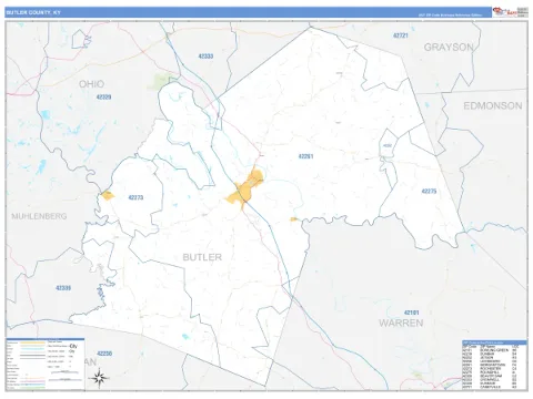 Butler County, KY map