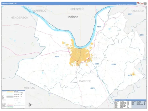 Daviess County, KY map