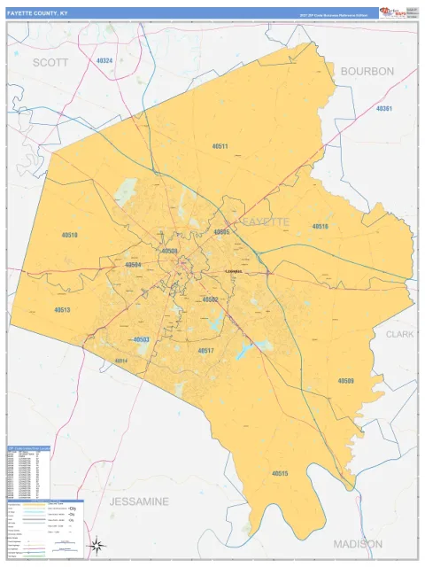 Fayette County, KY map