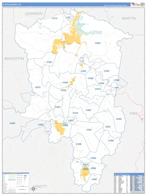 Floyd County, KY map