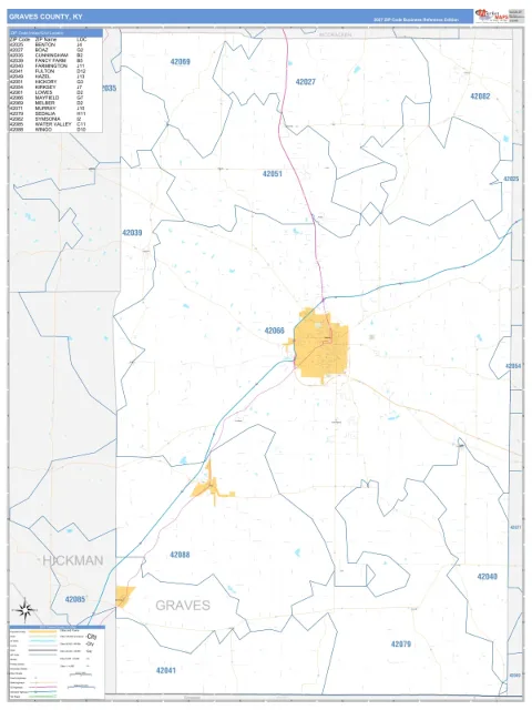 Graves County, KY map