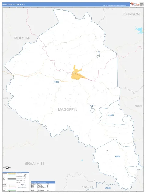 Magoffin County, KY map