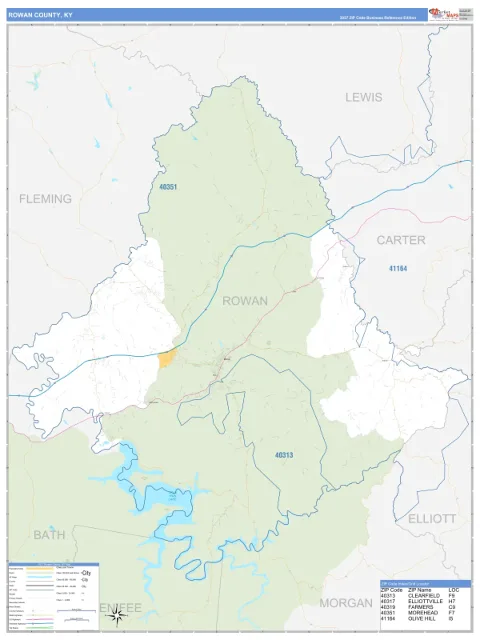 Rowan County, KY map