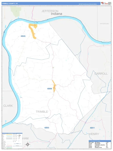 Trimble County, KY map