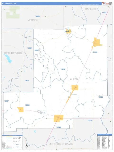 Allen County, LA map
