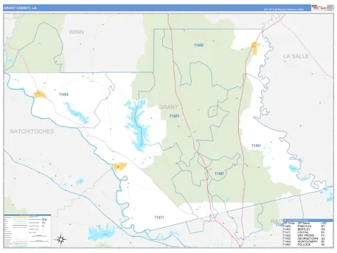 Grant County, LA map