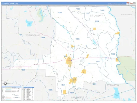 St. Landry County, LA map