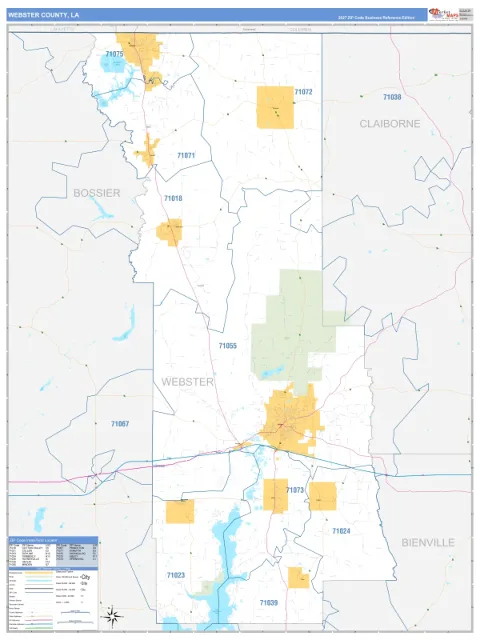 Webster County, LA map