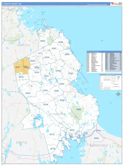 Plymouth County, MA map