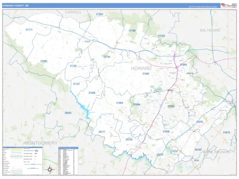 Howard County, MD map