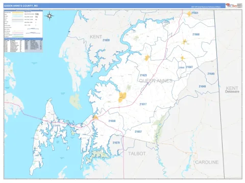 Queen Anne's County, MD map