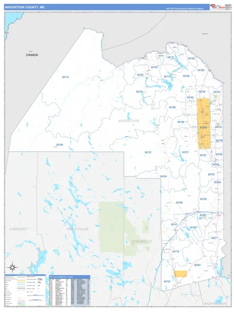 Aroostook County, ME map