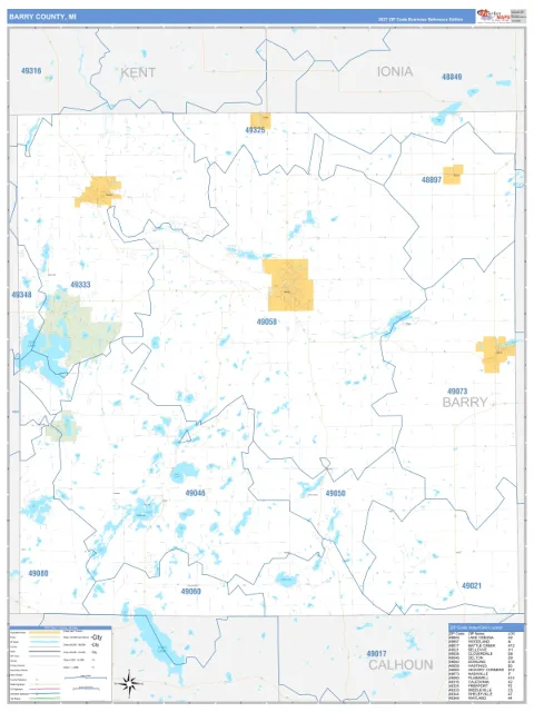 Barry County, MI map