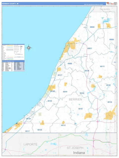 Berrien County, MI map