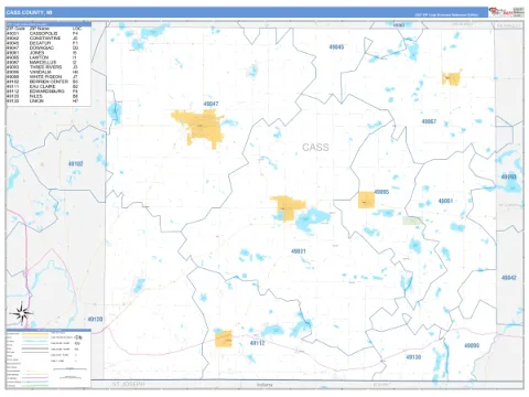 Cass County, MI map