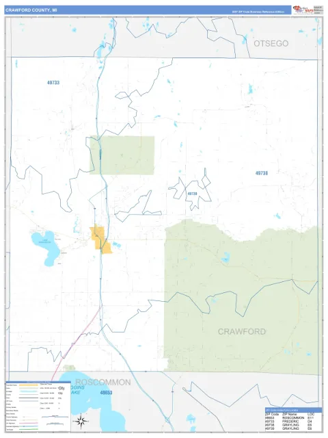 Crawford County, MI map
