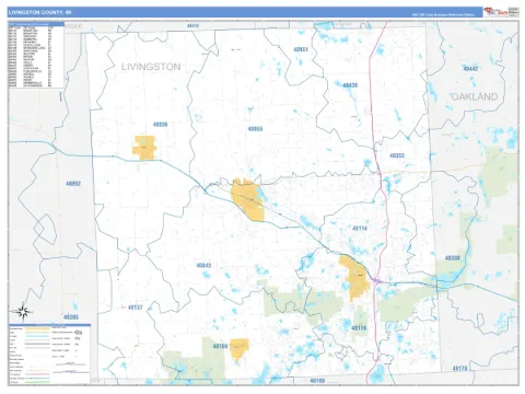 Livingston County, MI map