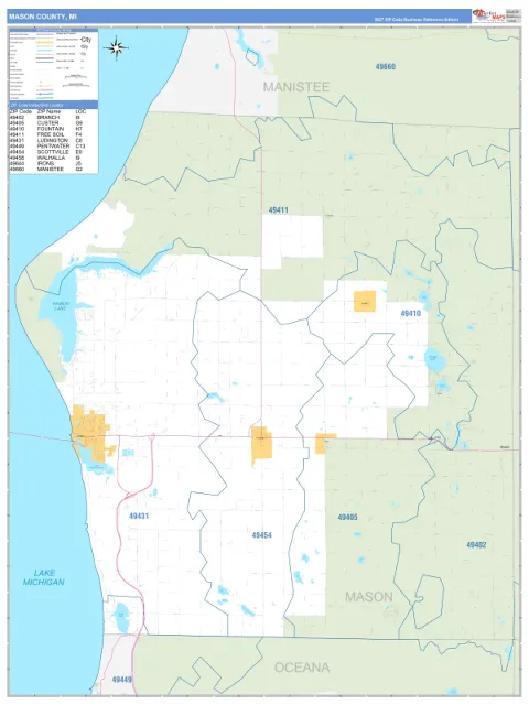 Mason County, MI map