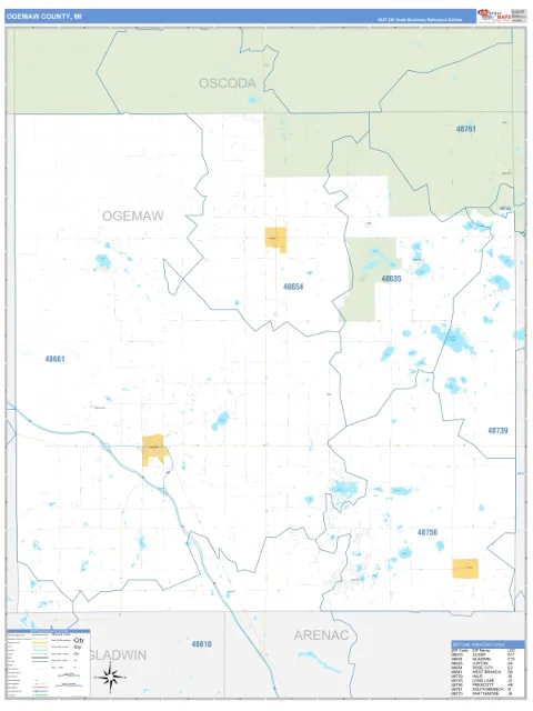 Ogemaw County, MI map