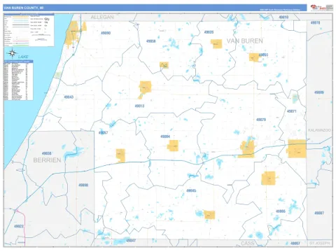 Van Buren County, MI map