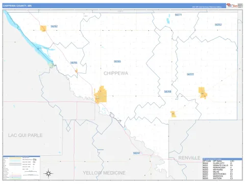 Chippewa County, MN map