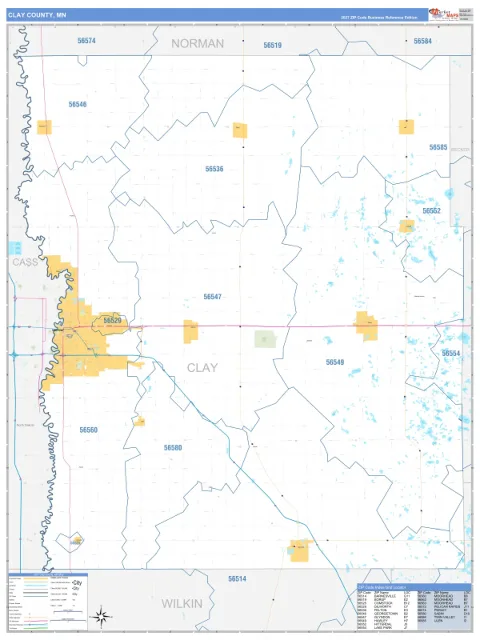 Clay County, MN map