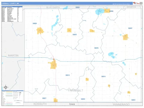 Faribault County, MN map