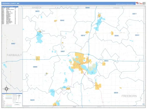 Freeborn County, MN map