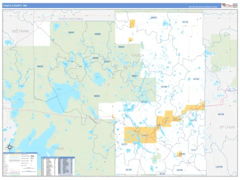 Itasca County, MN map