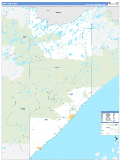 Lake County, MN map