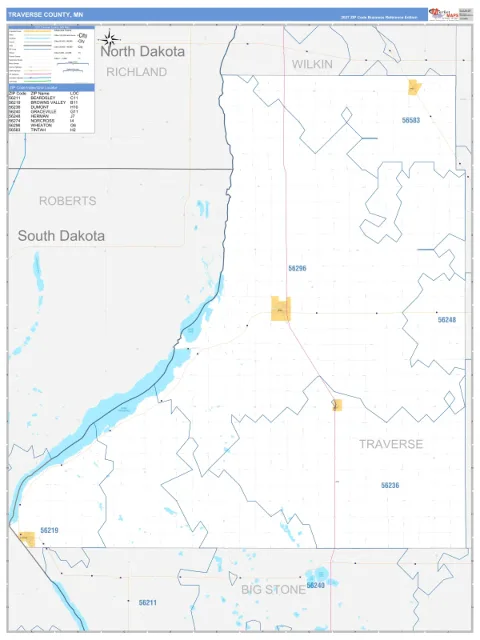 Traverse County, MN map