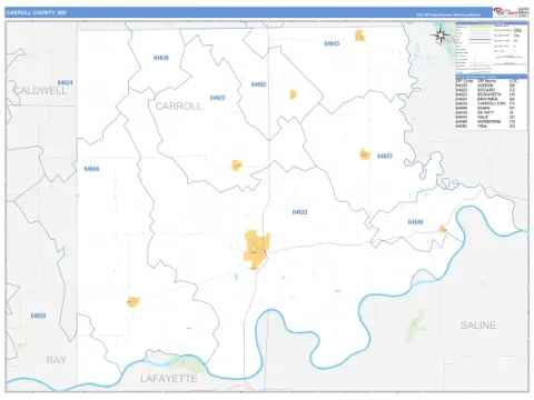 Carroll County, MO map
