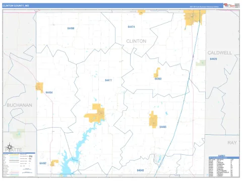Clinton County, MO map