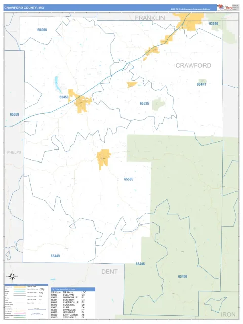 Crawford County, MO map