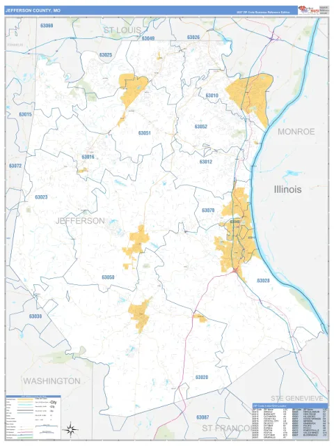 Jefferson County, MO map
