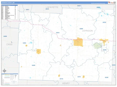 Johnson County, MO map