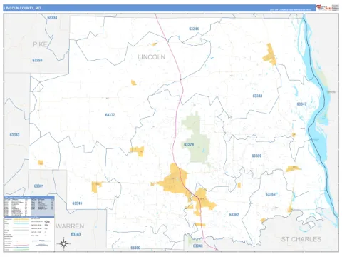 Lincoln County, MO map