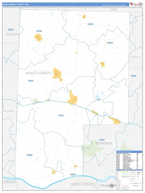 Montgomery County, MO map