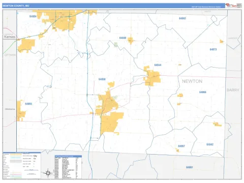 Newton County, MO map
