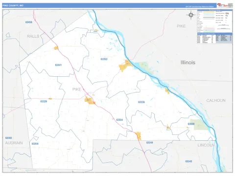 Pike County, MO map