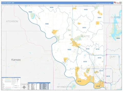 Platte County, MO map