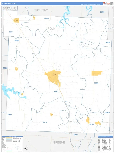 Polk County, MO map