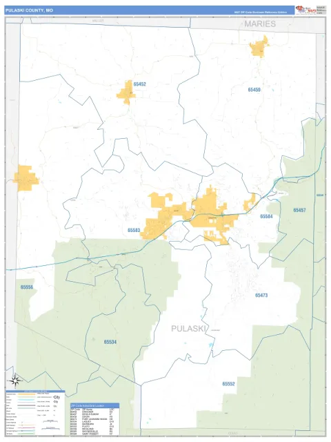 Pulaski County, MO map