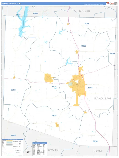 Randolph County, MO map